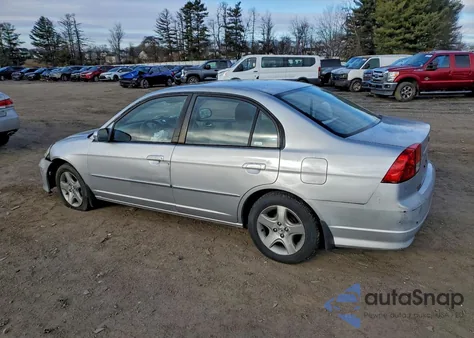 2004 Honda Civic Ex из США, поврежденный, VIN 2HGES26844H521248